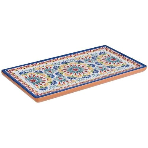 GGM Gastro (6 Stück) GN-Tablett 1/3 - ARABESQUE - Melamin - Höhe: 20mm - Terrakotta