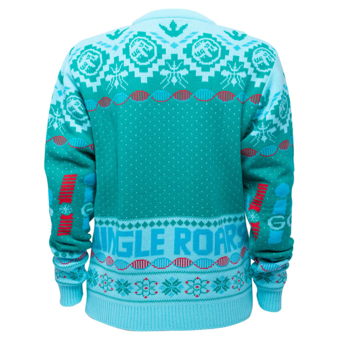 Jurassic Park Roars Knitted Jumper - Green - XS