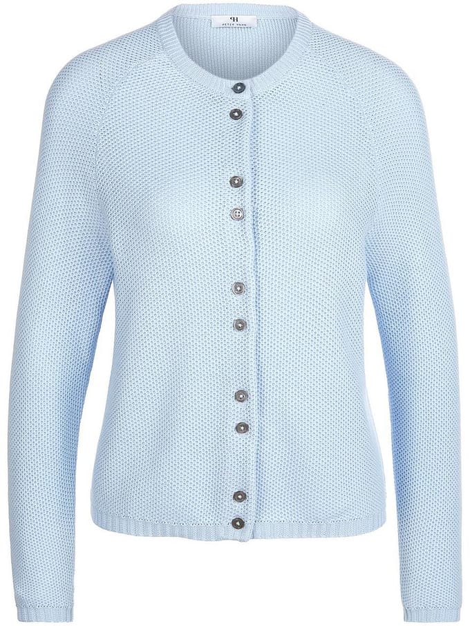 Vest 100% SUPIMA®-katoen Van Peter Hahn blauw