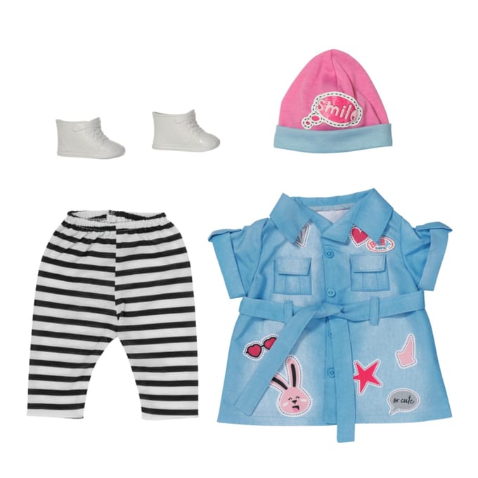 BABY born Deluxe Jeansjurk - Poppenkleding 43 cm