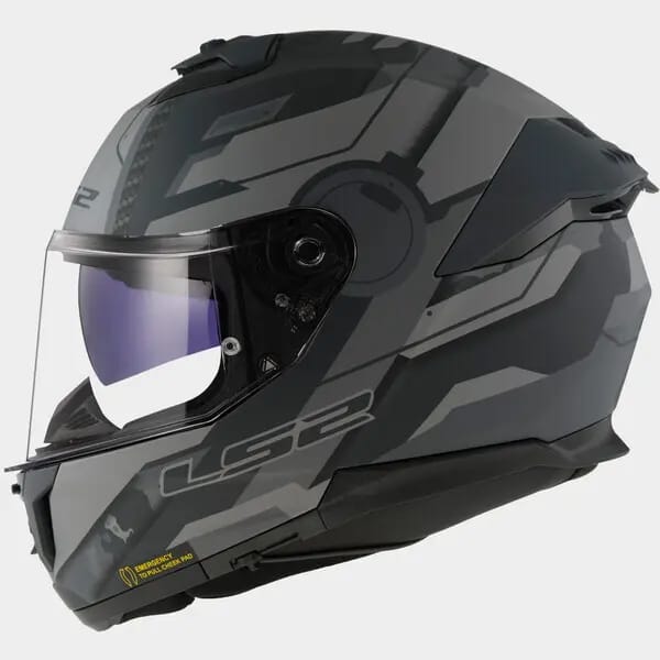 Volle motorhelm LS2 FF808 Stream II Shadow