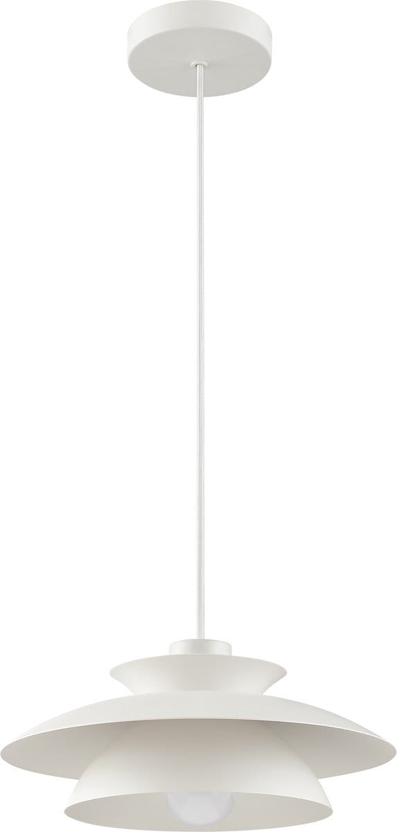 Brilliant Appia - Hanglamp - E27 max 1x20W - Wit