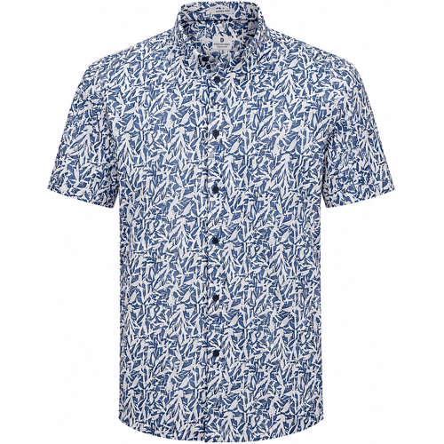 Dstrezzed Dstrezzed Korte Mouw Overhemd Print Horizon Blue  S