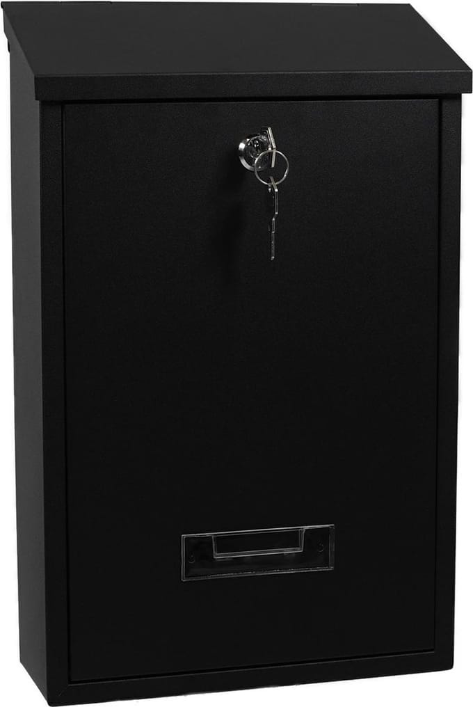 Brievenbus Basic PB100, zwart 6 stuks