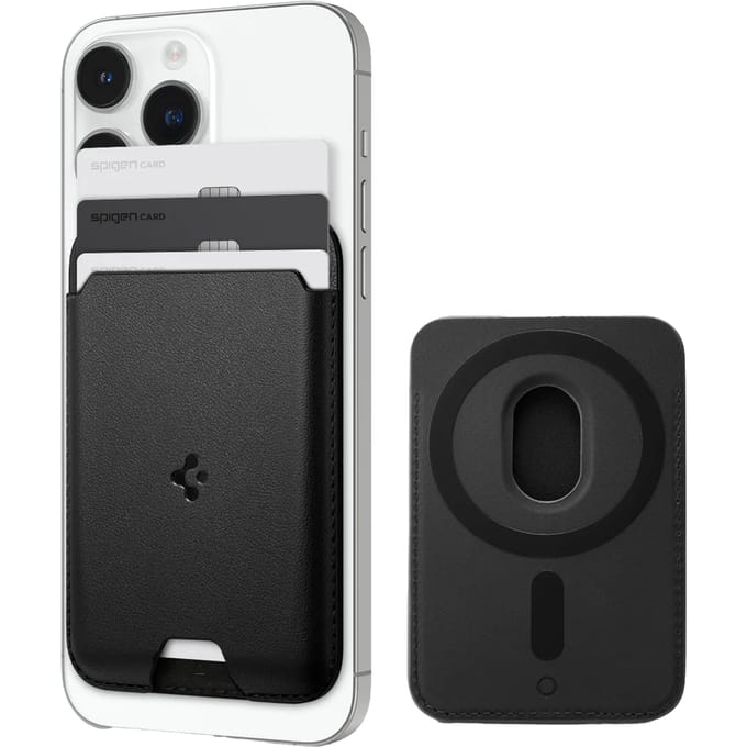 Spigen geschikt voor MagSafe Cardholder Valentinus geschikt voor iPhone - 3 kaarten - Black