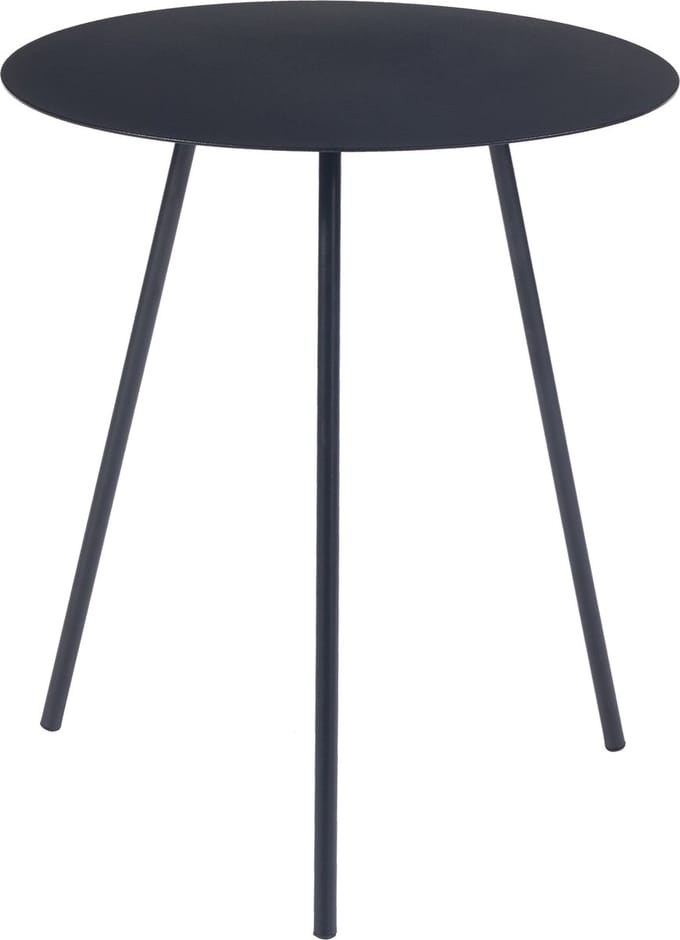 Bijzettafel Sula metaal rond 45x40 cm zwart