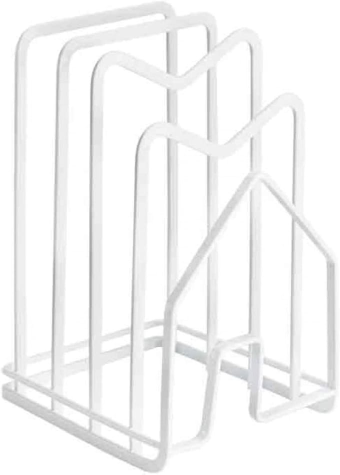 Deksel en Pannenhouder - Uitschuifbaar Rek - Keuken Organiseren - Multifunctioneel Gebruik - ca. 21.5 cm - Wit