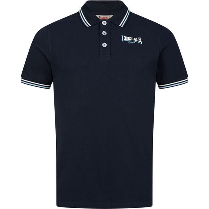 Lonsdale London Poloshirt - EASTLEIGH - M - voor Mannen - navy