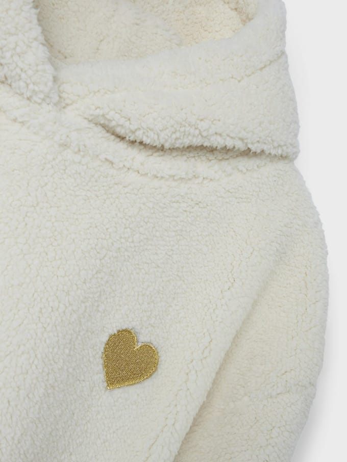 NAME IT - NKFODINE LS TEDDY PULLOVER WH PS - Meisjes - Sweaters