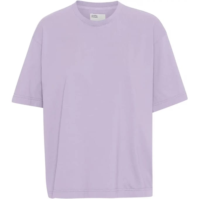 Dames-T-shirt Colorful Standard Organic oversized soft lavender