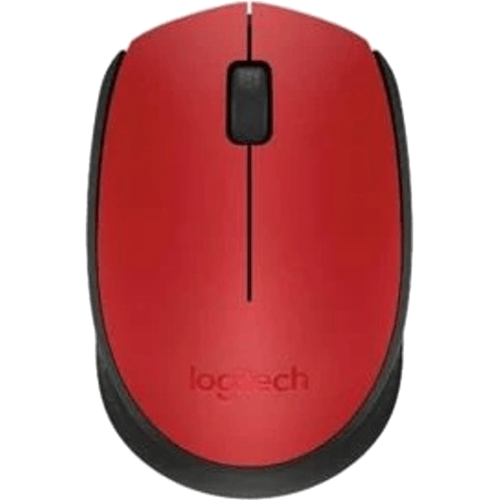 Logitech M171 Wireless - Muis - Optisch - 3 knoppen - Rood