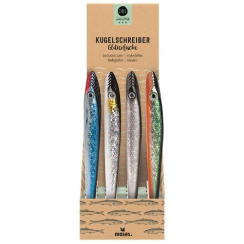 Cook & style balpen glitter vis assorti