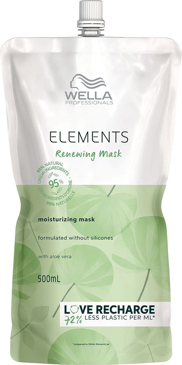 Wella Professionals - ELEMENTS - Elements Renewing Mask POUCH/REFILL - Haarmasker voor alle haartypes - 500ML.