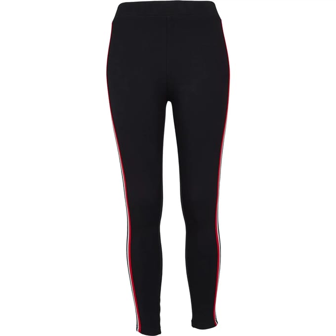 Urban Classics - 3-Tone Tape Legging - XS - Zwart