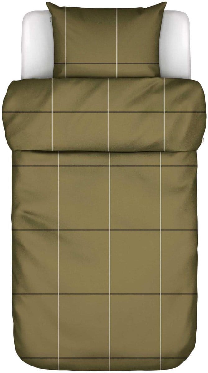 Marc O'Polo Suvie Dekbedovertrek Biologisch Katoenperkal Deep pea - Eenpersoons – 140x200/220 cm
