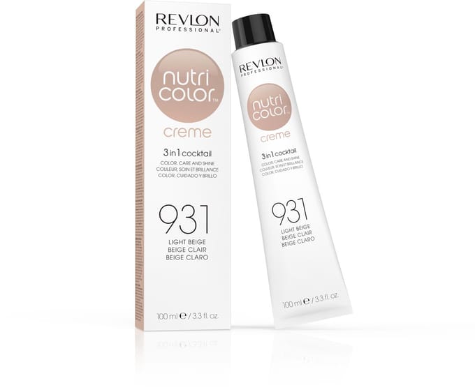 Permanente kleurcrème Revlon Nutri Color 3 in 1 931 - Light Beige (100 ml)
