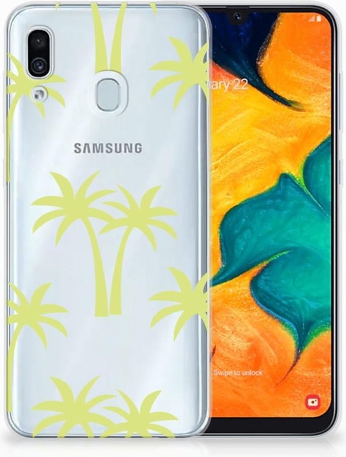 Samsung Galaxy A30 TPU Case Palmtrees
