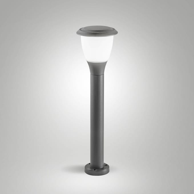 Fabas Luce Tuinpadverlichting Thiago, 60 cm, donkergrijs, metaal, E27, IP65