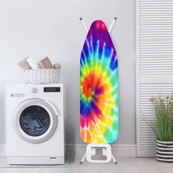 Strijkplankhoes Elastisch Regenboog Tie Dye Universele Pasvorm