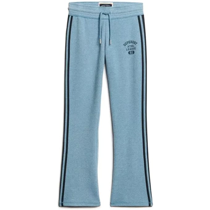 Gestreepte flare joggingsbroek voor vrouwen Superdry Athletic Essentials