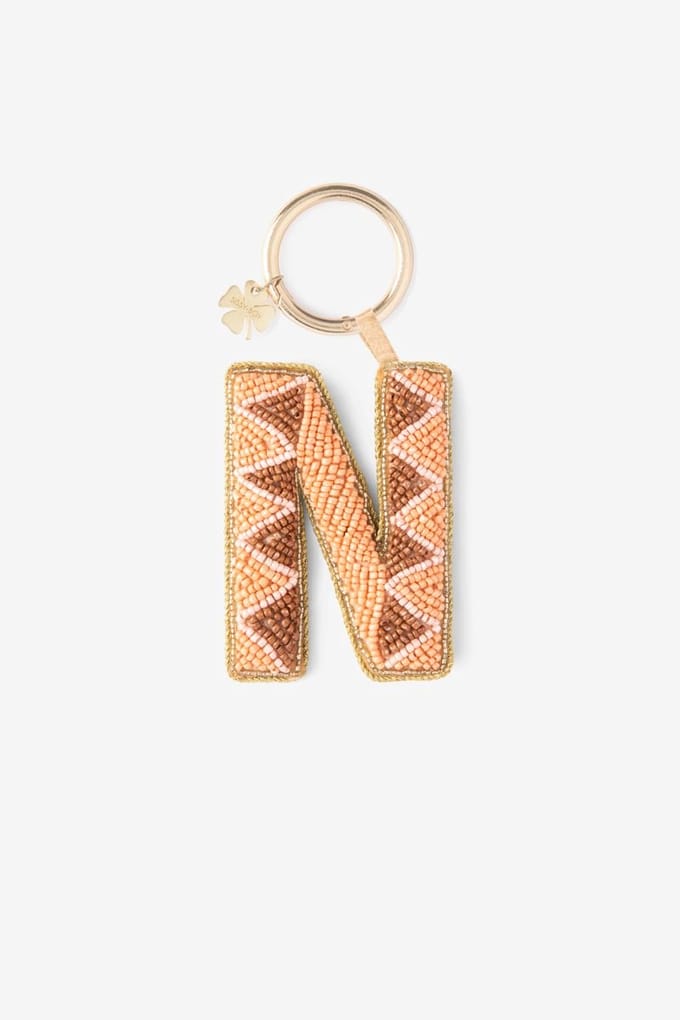 Sissy-Boy - Lichtoranje bag charm letter N