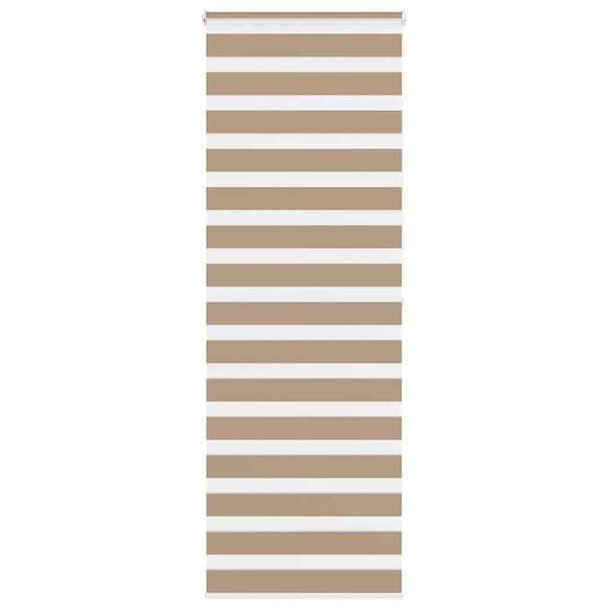 vidaXL - Zebra - Blind - 70x200 - cm - stofbreedte - 65,9 - cm - polyester - zandbruin