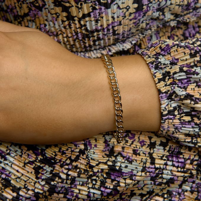 Armband Gourmette 6,0 Mm 19 Cm Met Groot Springslot