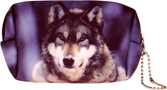 Kleine etui/klein toilettasje wolf