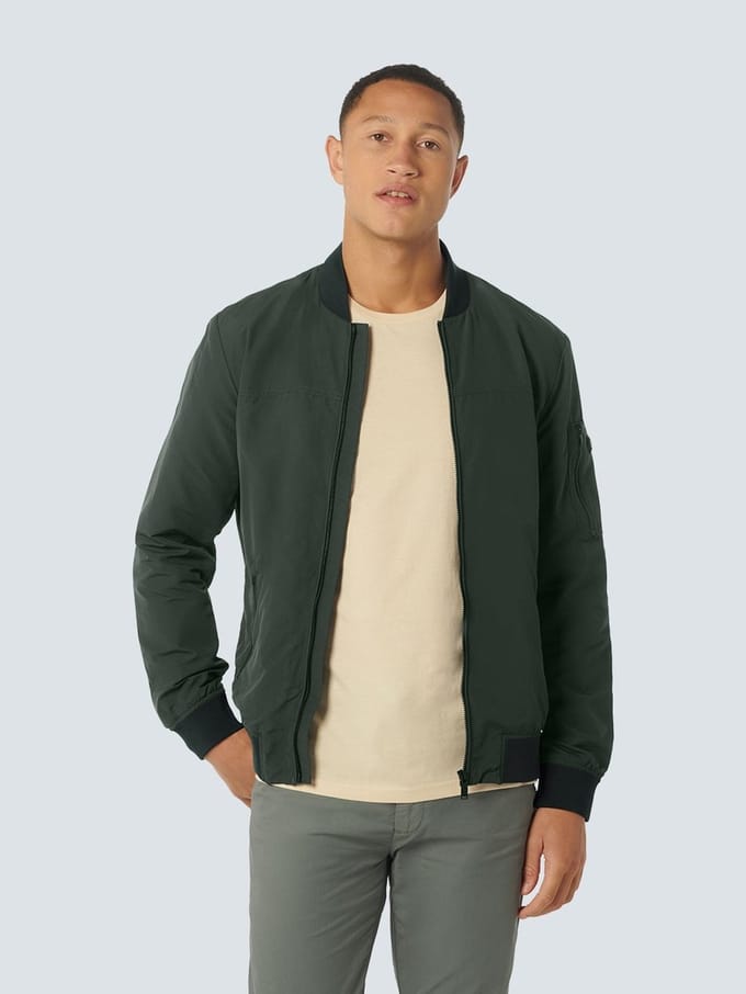No Excess Jacket Short Fit Bomber Dark Steel (27630117SCH - 124)