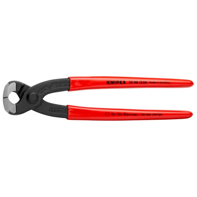 Tang om slangklemmen te monteren KNIPEX 10 98 I220