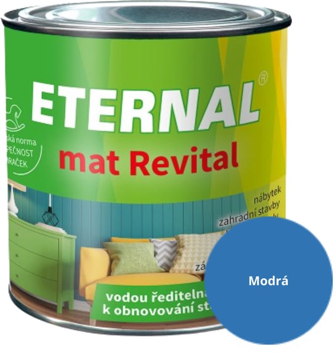 Eternal MAT Revital 0,35 kg, Blauw (RAL5015)
