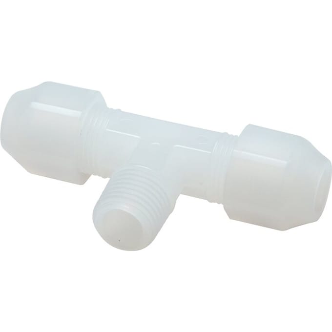 10x12 Mm&R3/8'' Pvdf T-Vorm Tee Slang Aansluiting Met Buitendraad 10Bar/145Psi