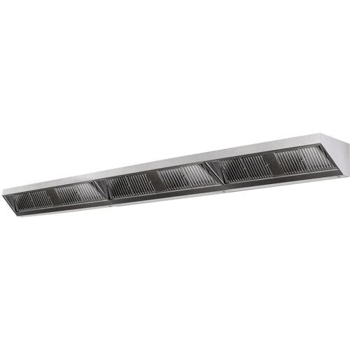 GGM Gastro Wandhaube - 6000mm - mit Filter & Lampe Zilver