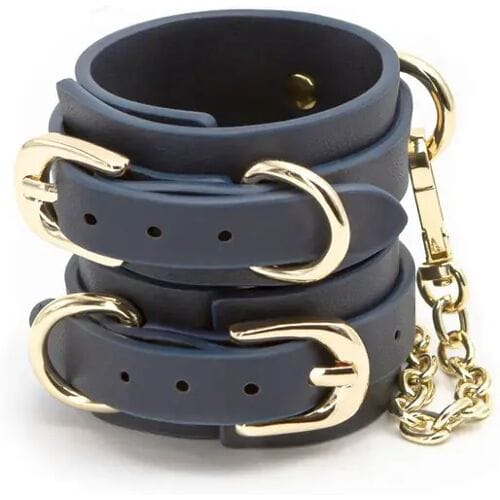 NS Novelties - Bondage Couture Wrist Cuff - Bondage / SM Cuffs Blauw