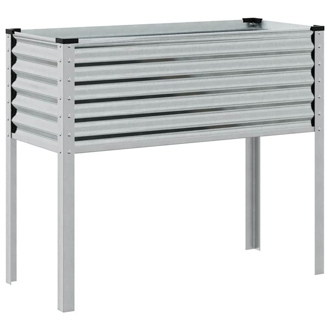 vidaXL - Plantenbak - 100x45x90 - cm - gegalvaniseerd - staal