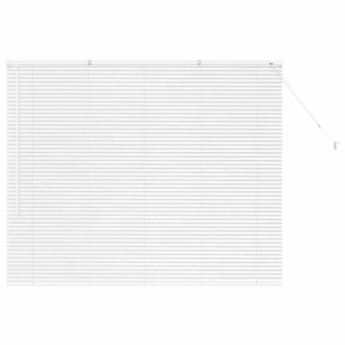 vidaXL - Venetiaanse - jaloezie - Wit - 130 - x - 155 - cm - 25 - mm - Aluminium