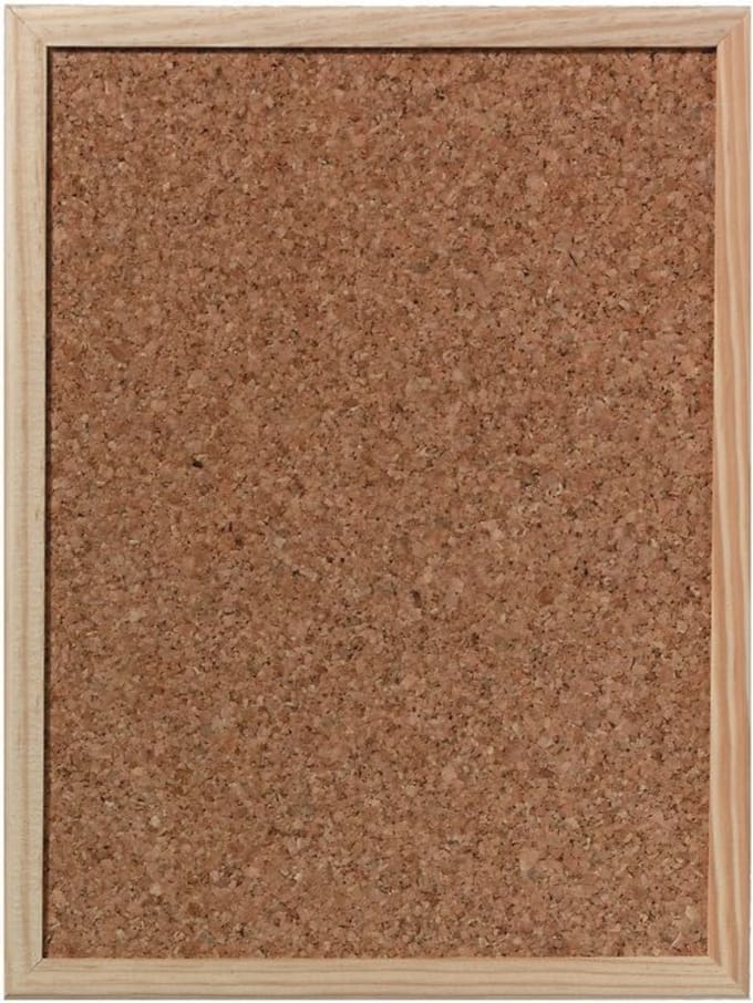 Kurk Prikbord met Houten Frame - 30 x 40 cm