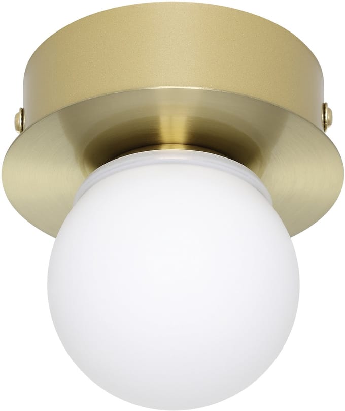 EGLO Mosiano Wandlamp - Plafondlamp - Spiegellamp - Badkamer - LED - Ø 11 cm - Goud/Wit