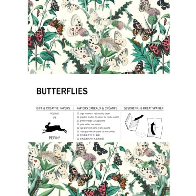 Butterflies - Gift Wrapping Paper Book - Pepin van Roojen