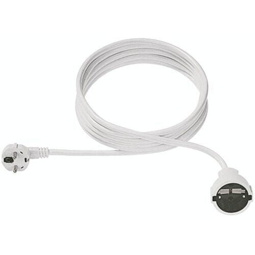 Bachmann 341.287 Stroom Verlengkabel 16 A Wit 4.00 m H05VV-F 3G 1,5 mm²
