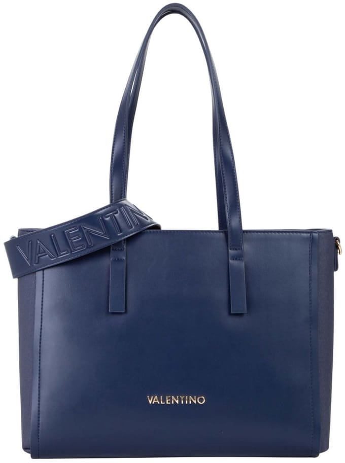 VALENTINO schoudertas handtas Sylvia Re Shopping Bag Blu donkerblauw