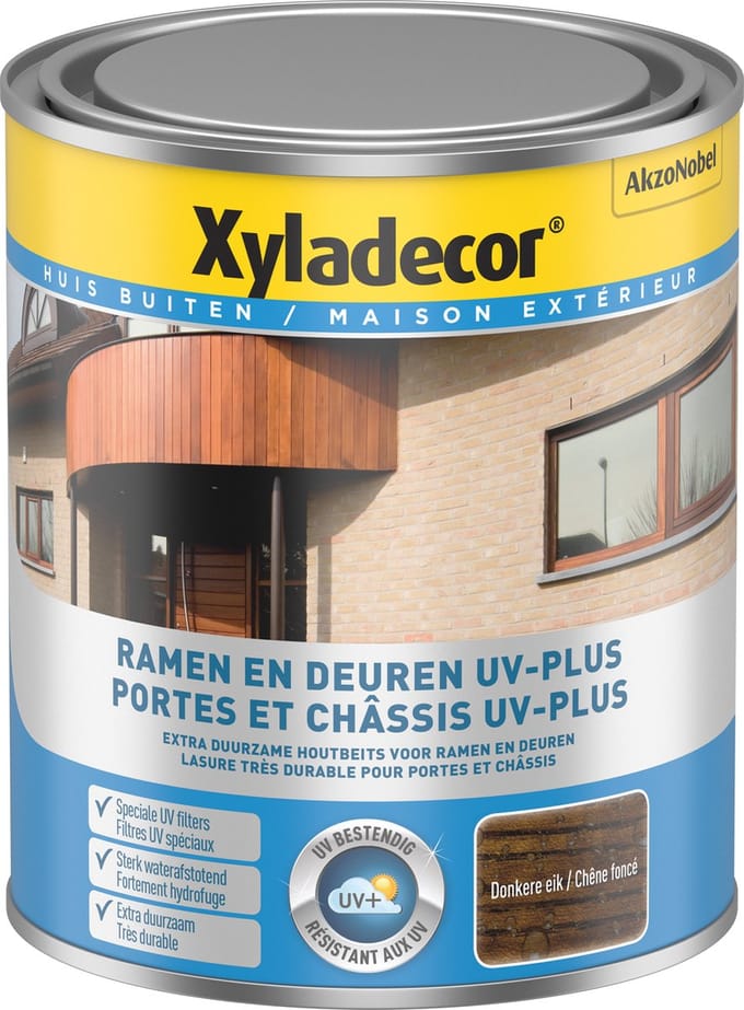 Xyladecor - Ramen & Deuren Uv-Plus - Donkere Eik - 0,75 L