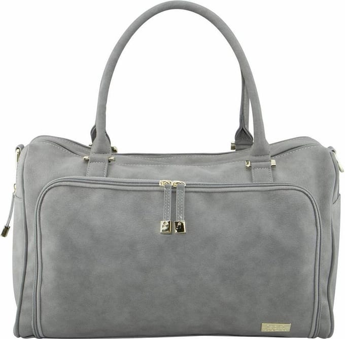 Isoki luiertas verzorgingstas Double Zip Satchel Stone Grey / Grijs