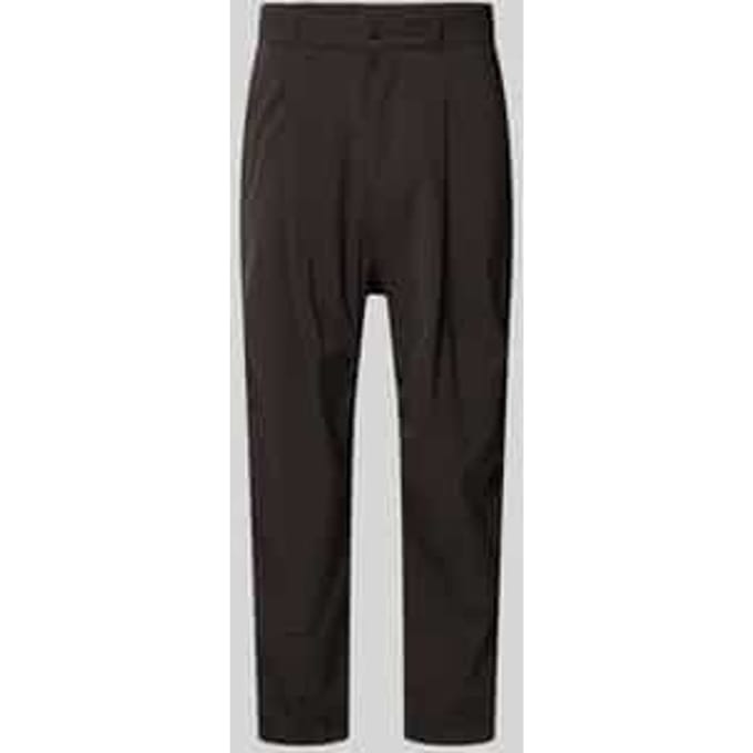 relaxed fit broek met bandplooien model 'Lirog'