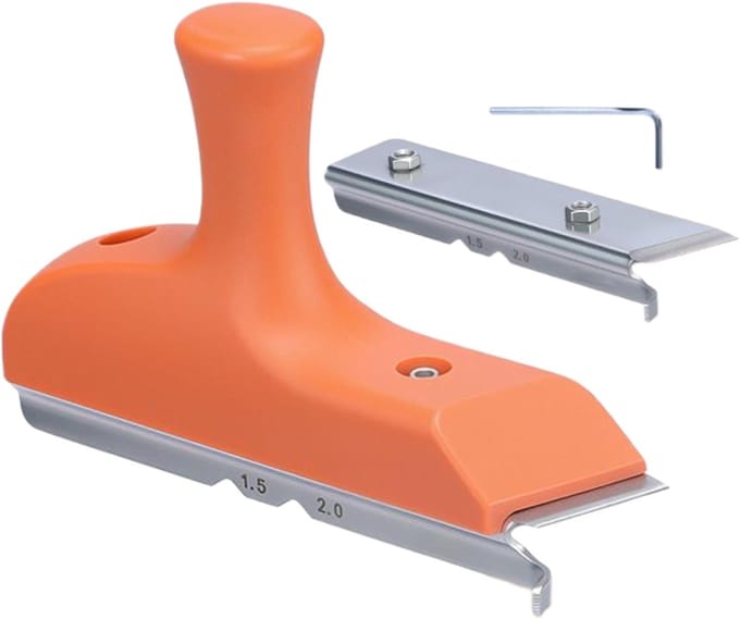 Randensnijder - Mini trimmer - Houtbewerking projecten - Precisie afwerking - 15x10x3.8 cm - Grijs