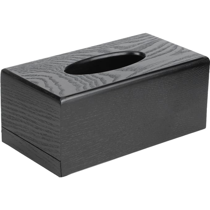 Zwarte Houten Tissuebox Servethouder Elegante Stijl Tissuehouder voor Thuis Hotel Woonkamer gray