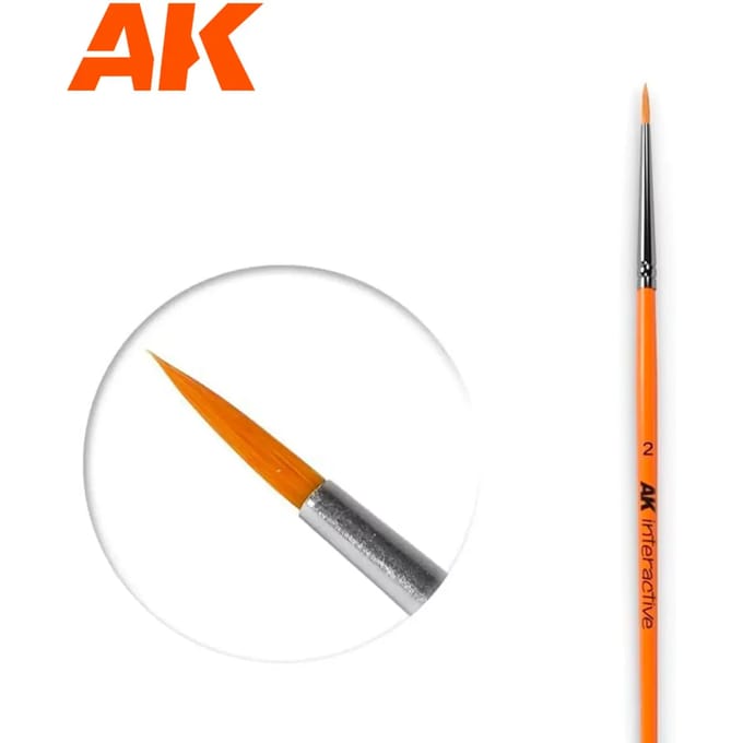 Synthetic kwast AK Interactive Rond