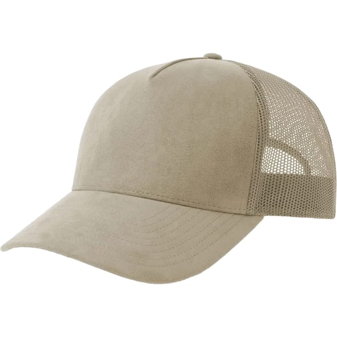 Atlantis Headwear Rapper Suede-S Cap AT536 - Stone - One size