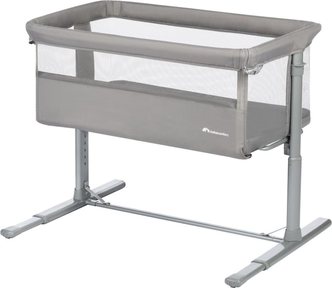 Bebeconfort Zina Co-Sleeper - Mineral Gray - 2-in-1 babybedje - Hoogte verstelbaar