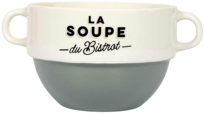 HowHomely Bistrot Serie - Groene Soeppot - Ceramisch - Met Handvatten